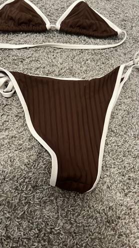 Aerie Brown Triangle  Bikini