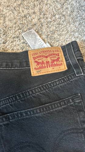 Levi’s 501 Black Denim Shorts