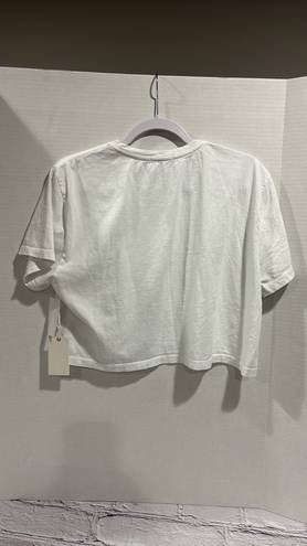 Good American NWT  Women's Cotton Cropped Tee Size 2.