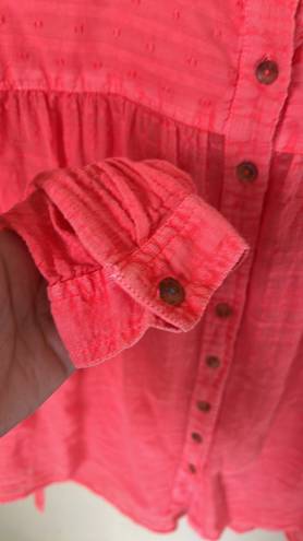 Pilcro and the Letterpress Coral Mila Blouse