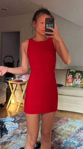 Charlotte Russe red bodycon dress