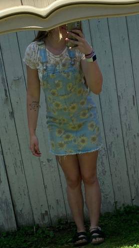 American Eagle Sunflower Overall dress