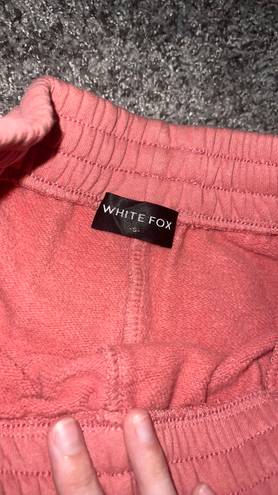 White Fox Boutique Pink Sweat Shorts