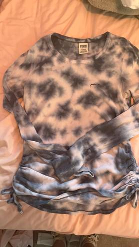 Victoria's Secret PINK Long Sleeve blue tie dye