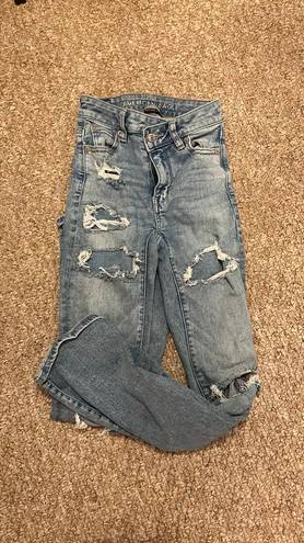 American Eagle Outfitters Flare Ripped Jeans