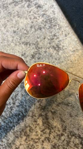 Ray-Ban Orange-red Flash Aviators