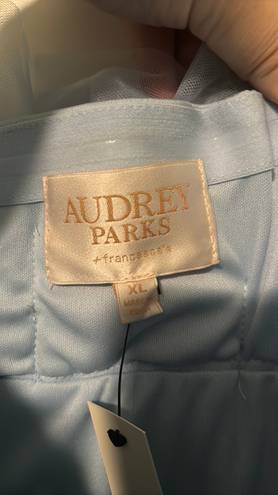 Audrey Parks Light Blue Ruffle Dress