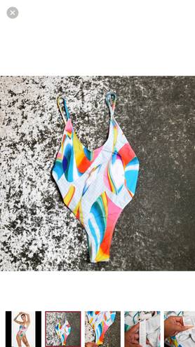 Fabletics Pride Low Back One-Piece Swimsuit
