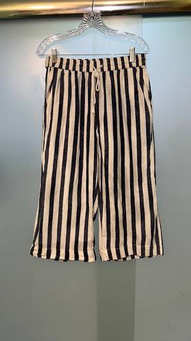 BeachLunchLounge Navy Striped Drawstring Pants