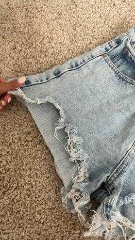 Princes Polly Distressed Denim Shorts Size 2