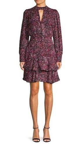 Parker Scatters Print Long Sleeve Tiered Dress