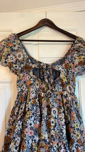 American Eagle Floral Back Tie Mini Dress