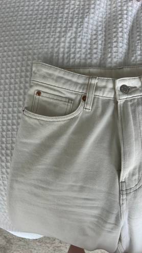 H&M white Straight Leg Jeans