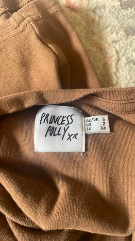 Princess Polly Brown Howdy Crop Top