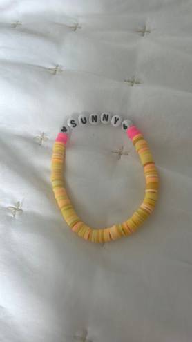 Yellow and Pink Sunny Bracelet