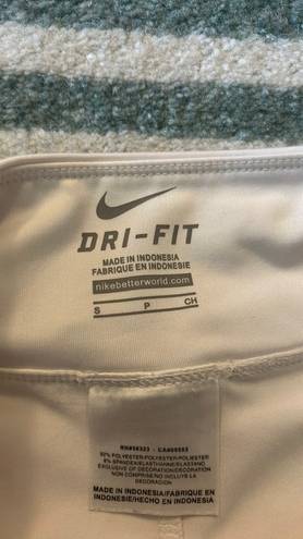 Nike White  DriFit Tennis Skirt