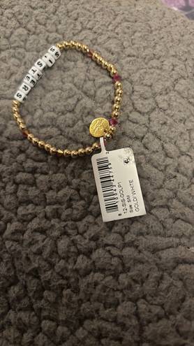 BaubleBar NWT Little Words Project - SISTERS Gold Filled and Crystal
