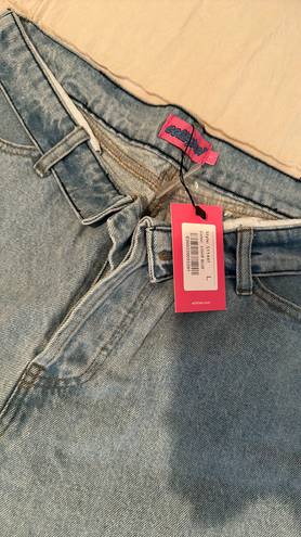 Edikted fold over low rise jeans