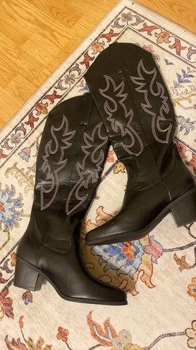 Black Cowboy / Cowgirl Boots Size 7