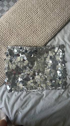 Edikted Sparkly Sliver Mini Skirt