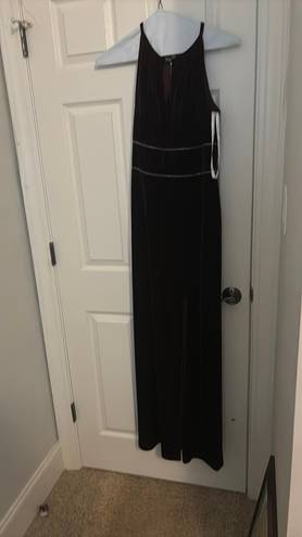 Oleg Cassini Red Wine Long Dress