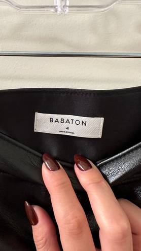 Aritzia Babaton Pegu Faux Leather Skirt