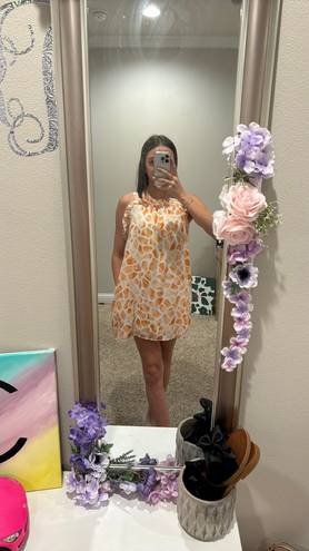 Peace Love Cake orange dress