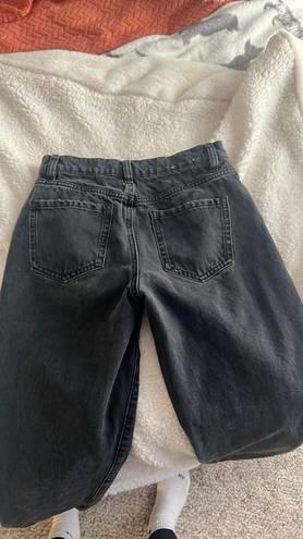 Garage Straight Leg Black Jeans