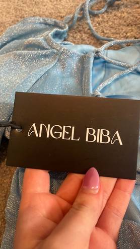 Angel Biba blue sparkly dress