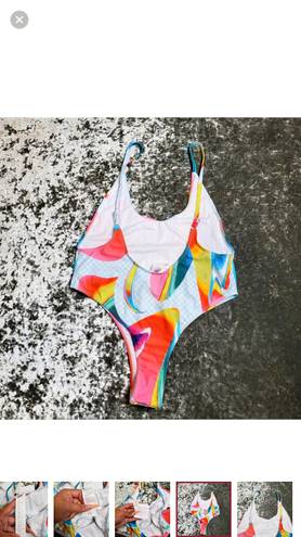 Fabletics Pride Low Back One-Piece Swimsuit