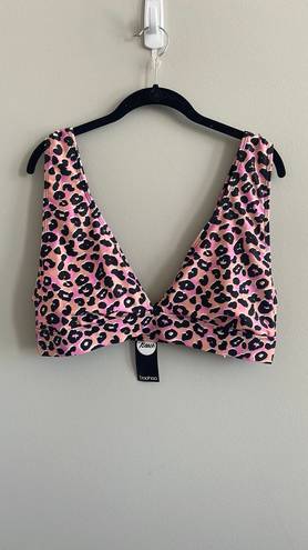 Boohoo Leopard Deep B Bikini Top And Bottom