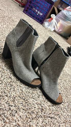 Toms Open Toe Booties