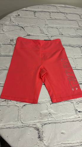 DKNY NWT  Women's High Waist Rhinestone Logo Bike Short Size XS.