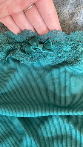 New Lace Going Out Top Green Size M