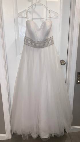 Oleg Cassini wedding dress with beaded belt