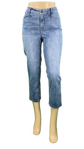 J.Jill  Light Wash High Waist Cropped Smooth Fit Denim Jeans