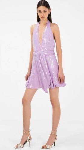 Misha Collection NEW  TIA DRESS Sequin Lilac