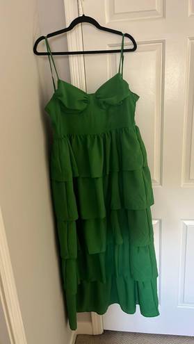 Pretty Little Thing Green Formal Dress