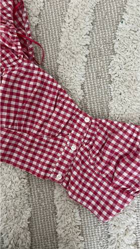 Bershka Berska Gingham Top