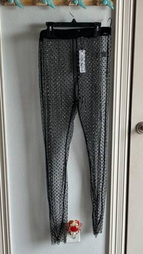 Steve Madden Mesh Rhinestone Pants