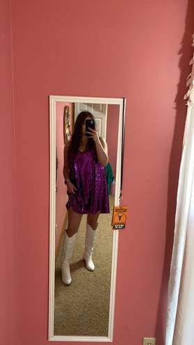 Frock Candy Purple Sequin Dress