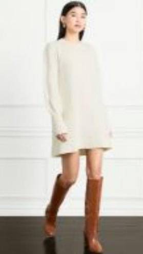 Hill House  Cream The Silvie Sweater Wool Dress Cream Large