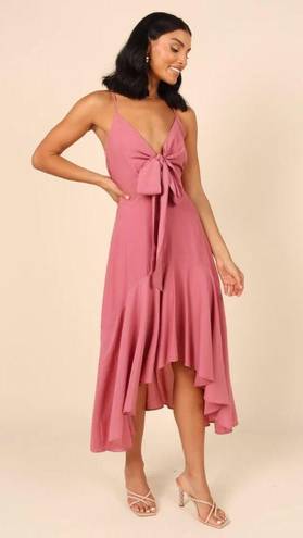 Petal and Pup  Mariana Rose Pink High Low Midi Dress XS