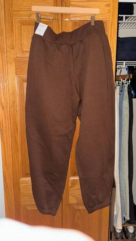 Nike Oversized Fit Sweat Pants: Brown Size M