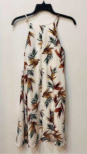 Siren Lily  Women's Lined Print Sundress Palm dress size small