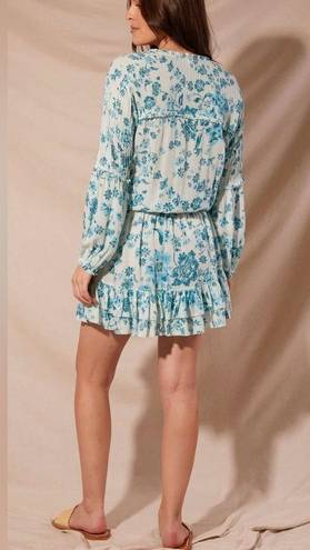 Poupette St. Barth  MINI DRESS ILONA AQUA GRASSE WOMENS SIZE M