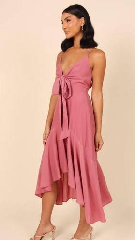 Petal and Pup  Mariana Rose Pink High Low Midi Dress XS