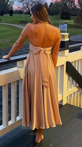 Stunning Gold Guest Dress Size 6