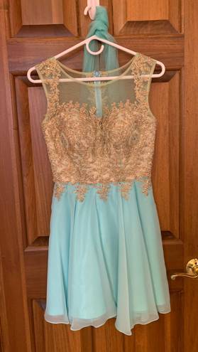 PromGirl Blue Homecoming Dress