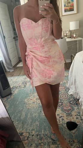 Boutique Pink Cocktail Dress Size L